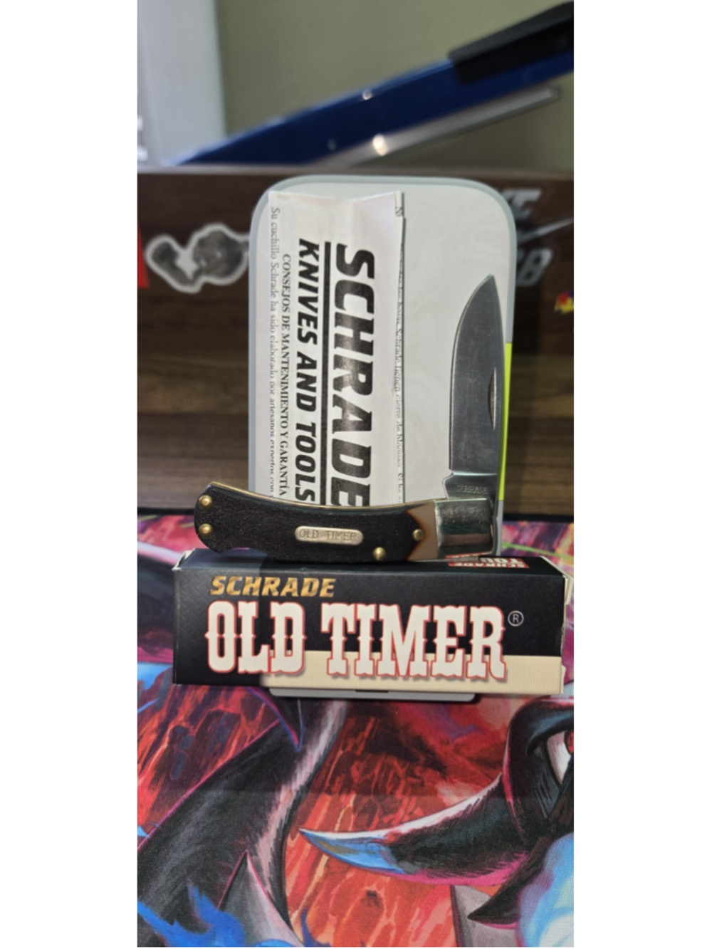 SCHRADE 3OT OLD TIMER Bearhead Lockback Sawcut Delrin knife 2 7/8" closed NEW!